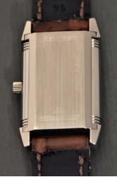 Stylish Jaeger LeCoultre Lady Reverso model Art Deco 18k white gold with Original accessories