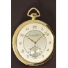 IWC Schaffhausen lavishly floral decorated, two color 14K gold as new pocket watch