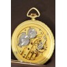 IWC Schaffhausen lavishly floral decorated, two color 14K gold as new pocket watch