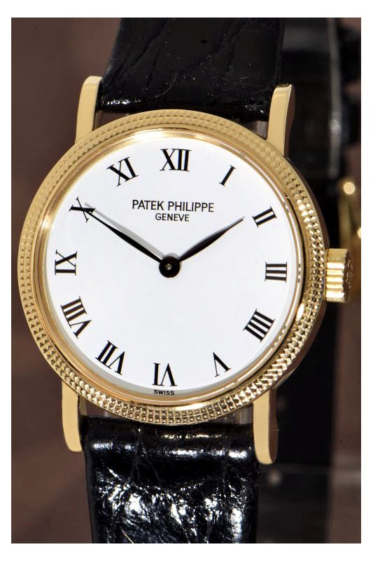 Hochwertige Patek Philippe Lady Calatrava "Clous de Paris" 18K Gold Armbanduhr, Ref. 4809, mechanisches Kal. 16-205