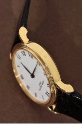 Hochwertige Patek Philippe Lady Calatrava "Clous de Paris" 18K Gold Armbanduhr, Ref. 4809, mechanisches Kal. 16-205