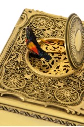 Decorative singing bird box Karl Griesbaum with original box and original key