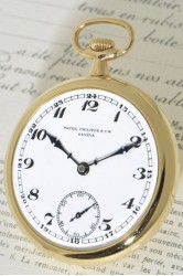 Patek Philippe 18k  gold pocket watch with high-quality movement in chronometer quality