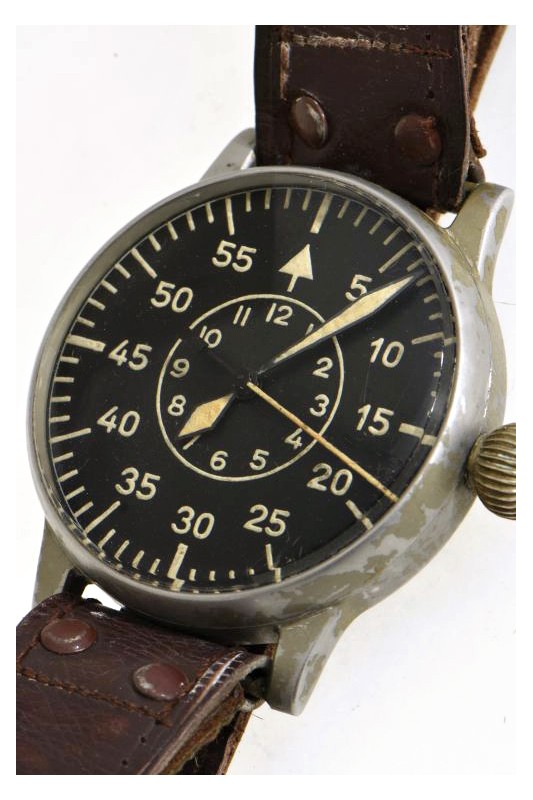 A. Lange & Söhne large aviator's deck watch, German air force, Pilot ...