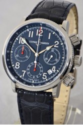 Ulysse Nardin Marine Chronograph  sporty gent's wristwatch recetlly serviced