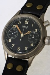 Hanhart aviator's chronograph of the German air force World War II, recently serviced