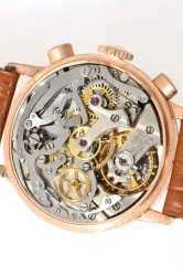 Minerva 14K Rose Gold Vintage Chronograph early silvered Cal. 13-20