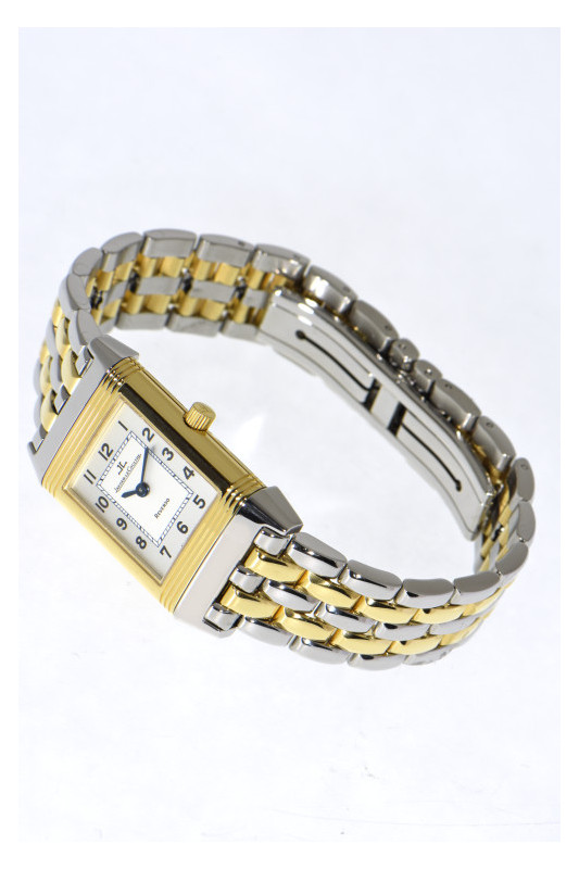 Jaeger LeCoultre Lady Reverso 18k yellow gold steel turnable case