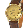 Omega Constellation Automatic Chronometer impressiv 18k gold timekeeper with 18K gold dial
