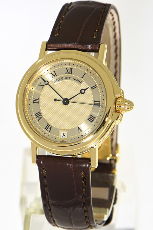 Breguet Marine midsize wristwatch in 18k yellow gold, referenz no. 4400SA