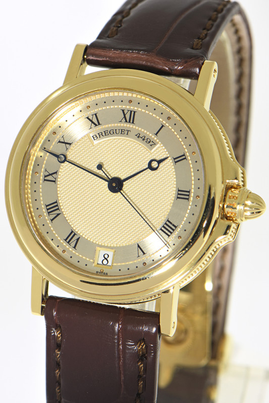 Breguet Marine Automatic Midsize wristwatch in 18k yellow gold