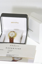 Zenith El Primero Chronomaster 18K Gold Chronograph mit Zenith Expertise & Originalbox