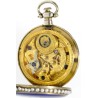 A rare decorative pearl-set enamel pocket watch for the Chinese market