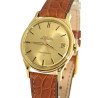 Omega Grand Luxe Constellation Automatic 18k gold gent' s watch with 18K solid gold dial