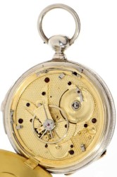 A large Jacot enamel quater repeater gent's pocket watch, 144g heavy