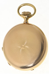 Patek Philippe 18K Gold HC gent's pocket watch Guilloché case Decoration, around 1889