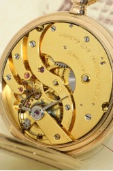 Patek Philippe 14K Gold HC gent's pocket watch Guilloché Decoration