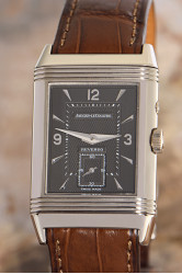 Jaeger-LeCoultre Reverso Duoface 18K white gold, 18K white gold clasp, recently serviced