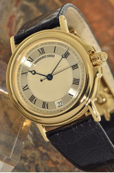 Breguet Marine Automatik mit Zentralsekunde, ⌀ 36mm, 18Kt Gelbgold Herrenarmbanduhr