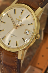 Omega Constellation Automatik Chronometer bildschöne Herrenuhr in 14Kt Goldausführung