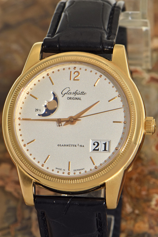 Glashütte Original Senator Panoramadatum mit Mondphase 18Kt Roségold-Ausführung