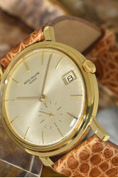 Patek Philippe Calatrava Automatik mit Datum 18Kt Gold Herrenuhr Ref. 3445