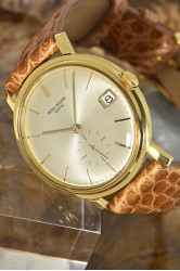 Patek Philippe Calatrava Automatik mit Datum 18Kt Gold Herrenuhr Ref. 3445