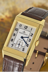 Jaeger-LeCoultre Reverso Grande Taille 18k Gold gent's wristwatch in mint condition