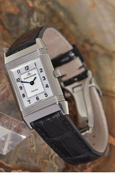 Jaeger-LeCoultre Lady Reverso mit Handaufzug, neues Krokoband mit Faltschließe