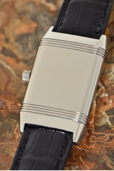 Jaeger-LeCoultre Lady Reverso mit Handaufzug, neues Krokoband mit Faltschließe