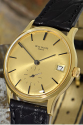 Patek Philippe Calatrava Automatic with Date charming 18Kt Gold gent's Watch Ref. 3514