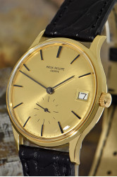 Patek Philippe Calatrava Automatic with Date charming 18Kt Gold gent's Watch Ref. 3514