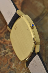 Piaget Automatic 18k gold gent's wristwatch with date, original certificate