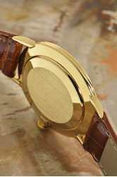 Patek Philippe Calatrava seltene "Blue Dial" Ausführung in 18 Karat Gold, Ref. 3468