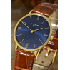 Patek Philippe Calatrava seltene "Blue Dial" Ausführung in 18 Karat Gold, Ref. 3468