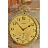 A rare Cartier Art Deco 18K Gold pocket watch, floral dekorated