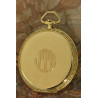 A rare Cartier Art Deco 18K Gold pocket watch, floral dekorated