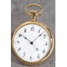 A rare Agassiz 14k gold gent's pocket watch with central seconds with a fine Agassiz wooden box