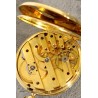 Decorative Mermod Frères Sainte Croix 18k gold pocket watch with original box