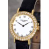 Patek Philippe Calatrava 18Kt Gold Ladie's wristwatch with 36 diamonds set bezel