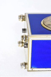 L. Tissot & Co Geneva seltene Miniaturreiseuhr mit Minutenrepetition, 8 Tage Werk