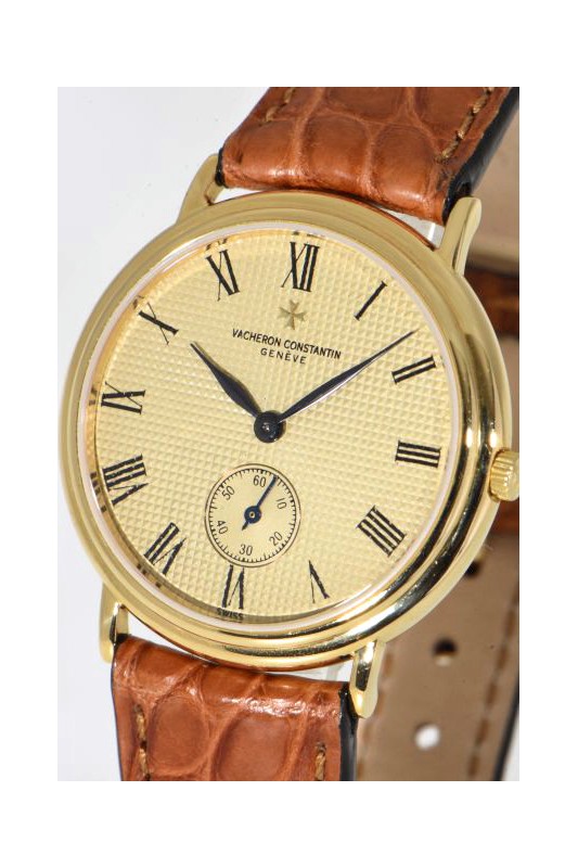 Vacheron & Constantin Patrimony elegant luxury 18k gold gent's wristwatch, ref. 92238, caliber 1014/1