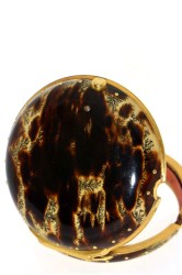 Jn. Steger Brufsell pair-cased verge pocket watch with tortoiseshell-like outer case