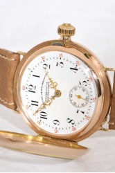 A. Lange & Söhne Glashütte i/S elegante, Glashütter Armbanduhr im 14 Kt Goldgehäuse
